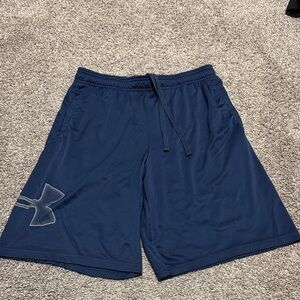 Under Armour Men's Navy Athletic Shorts Medium